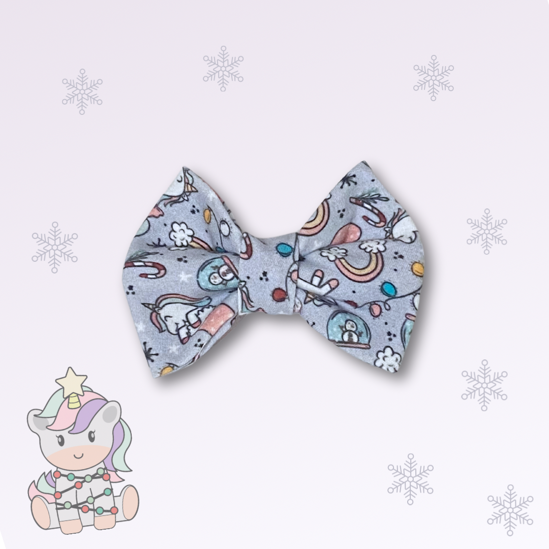 Unicorn Christmas | Hair Bow